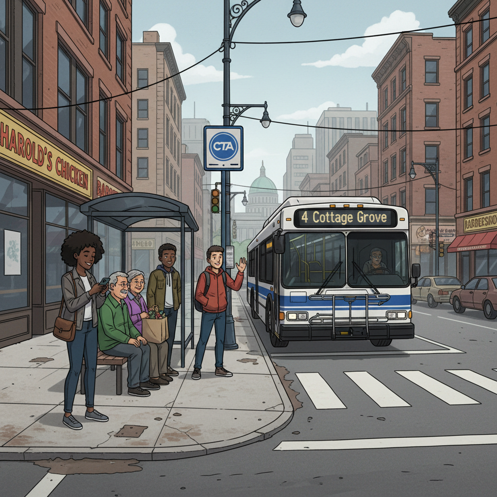 Chicago CTA Reroutes Bus #4 at 95th Street