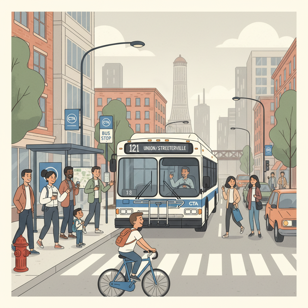 Chicago CTA Route 121 Adapts With Temporary Stop Change