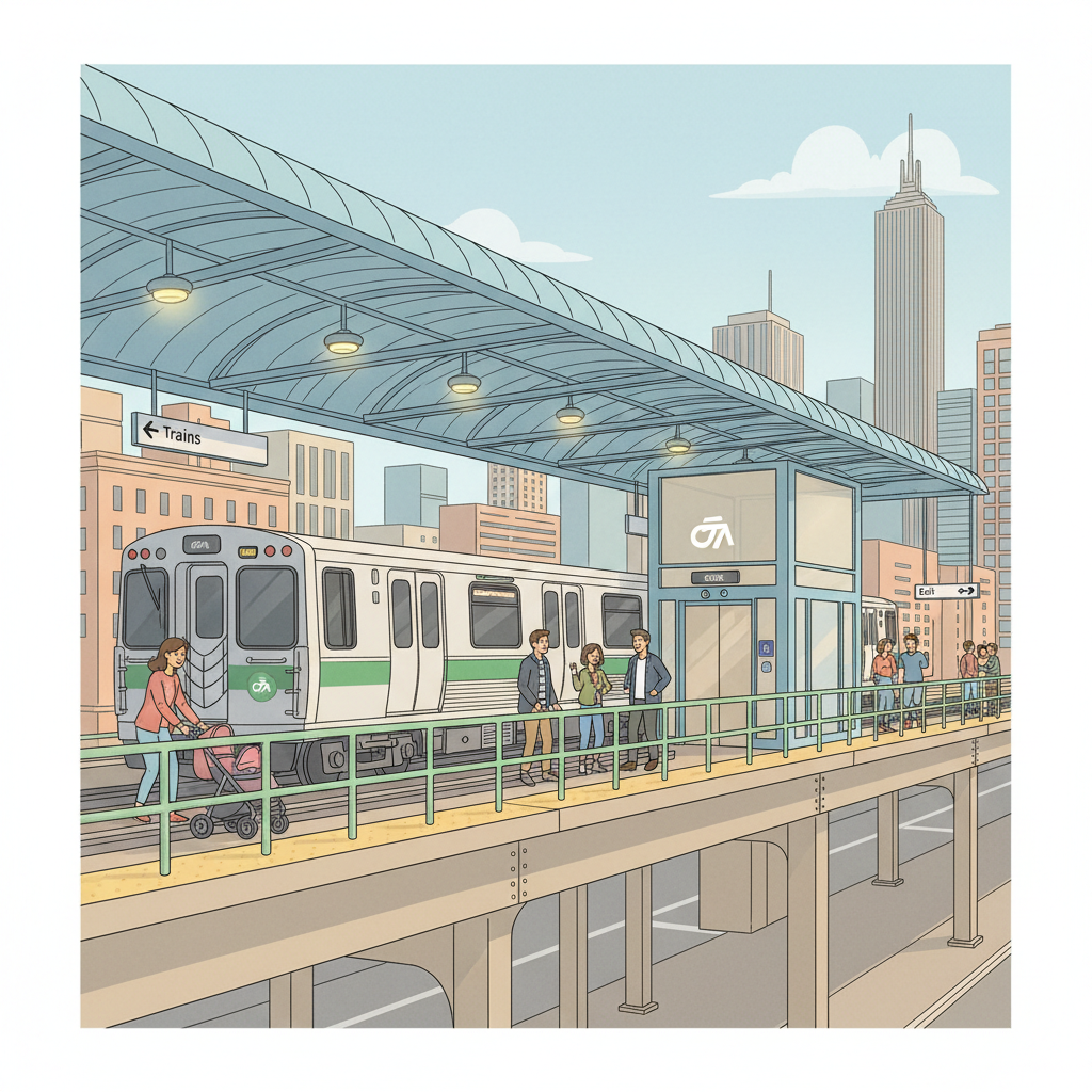 Chicago Green Line Elevator Out — Repairs Underway