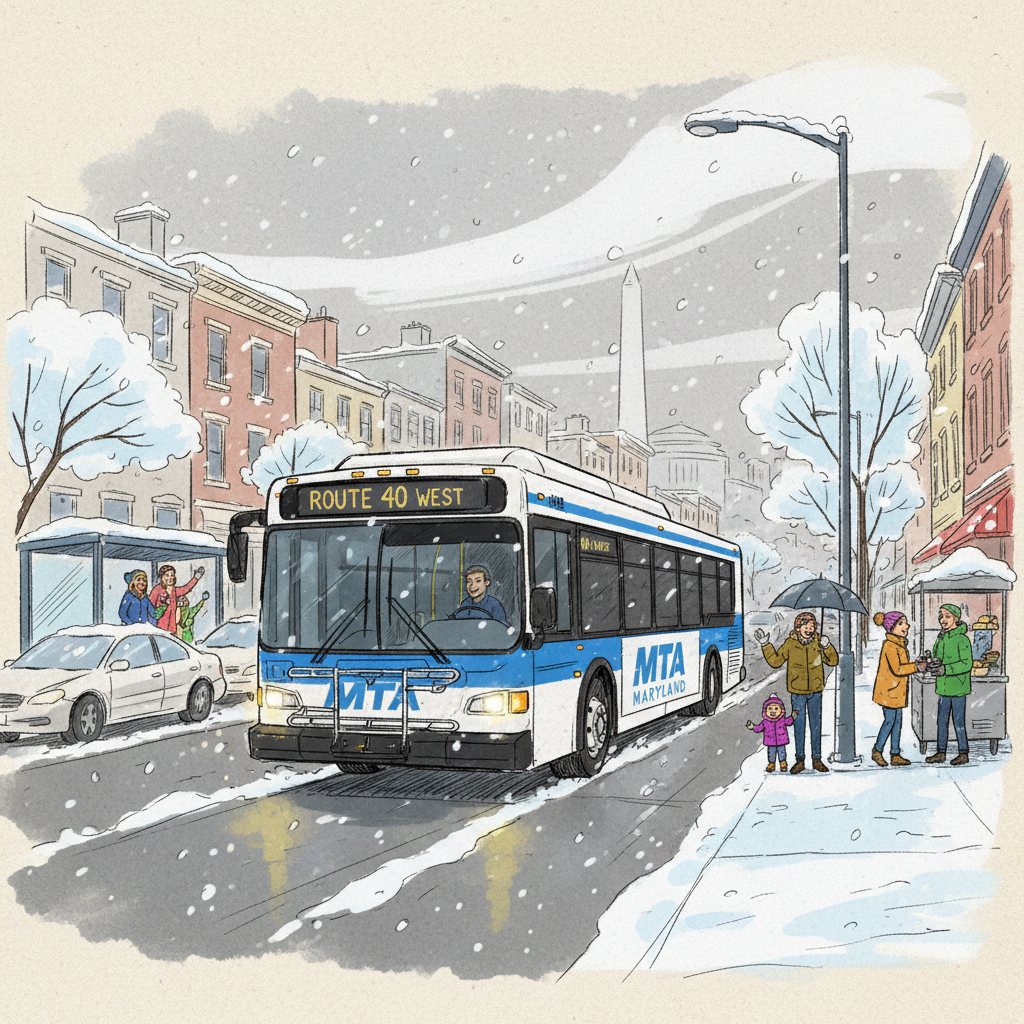 DC-Maryland-Virginia Transit Adapts to Winter Storm