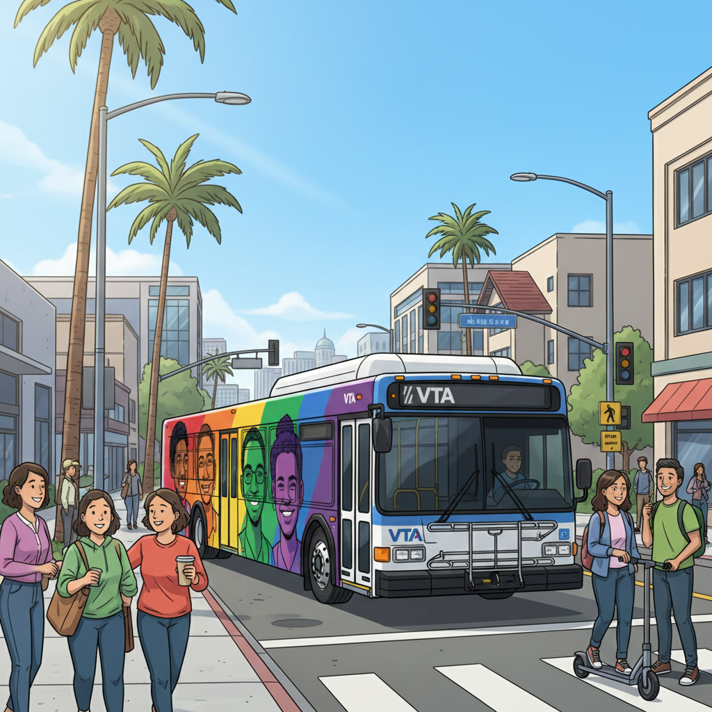 SF Bay Area VTA Launches Pride Bus Celebrating Community