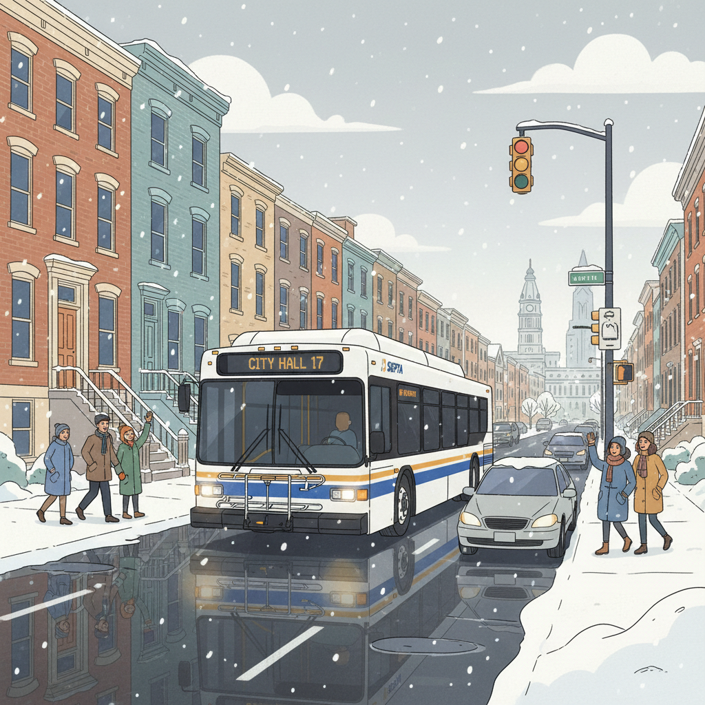 Philadelphia Transit Adapts to Winter Storm
