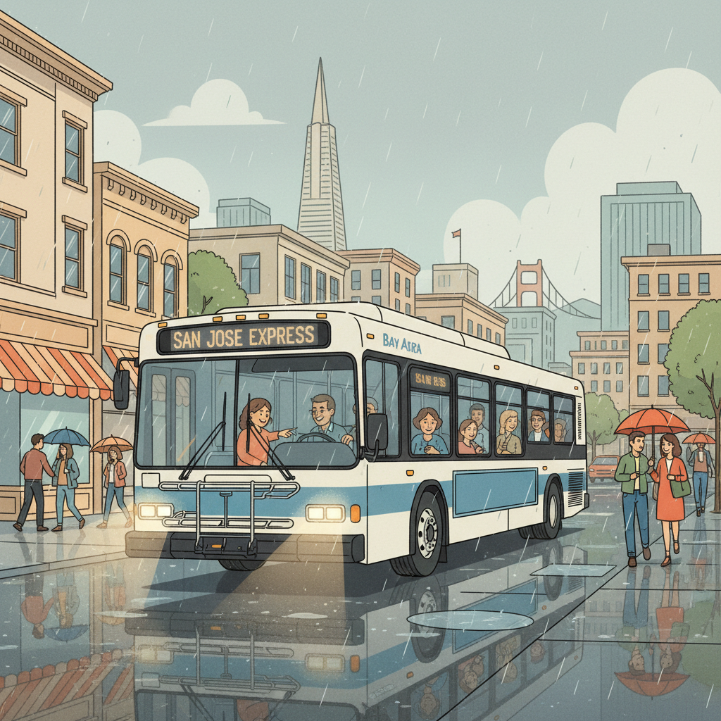 SF Bay Area Adapts to Wet Wednesday Commute