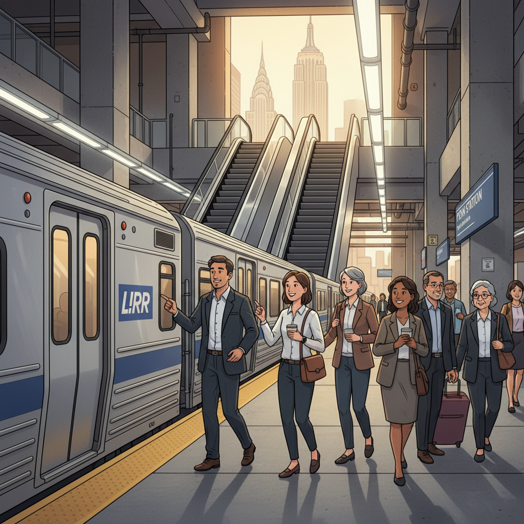 LIRR Launches Escalator Safety Week for NYC Riders