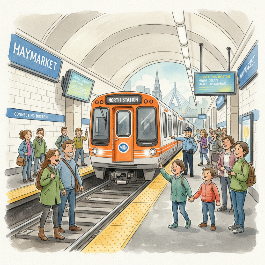 Boston Orange Line Adapts After Brief Delay