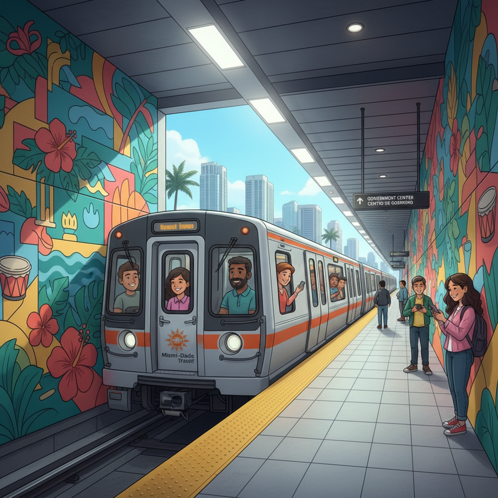 Greater Miami Transit Turns Commutes Into Art Tours