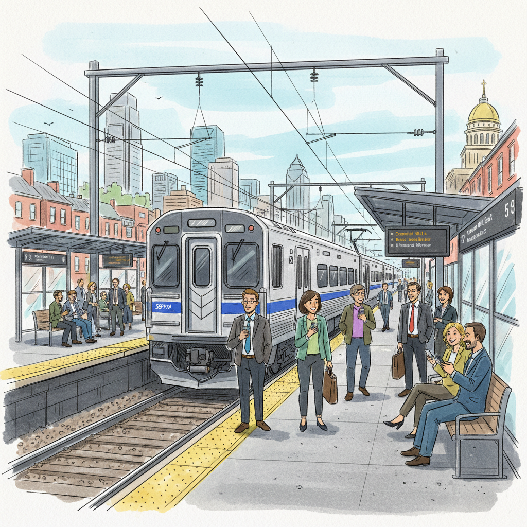 Philadelphia West Trenton Line Adapts to Minor Delay
