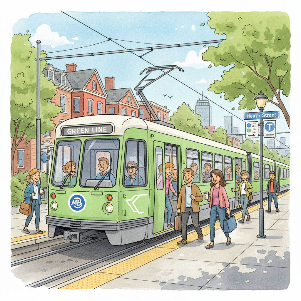 Boston Green Line E Branch Service Restored
