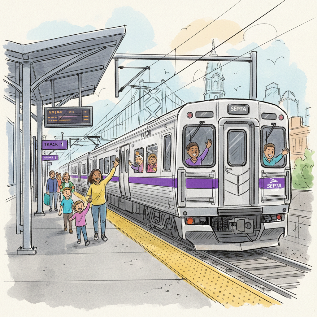 Philadelphia SEPTA Keeps Moving Despite Minor Delay