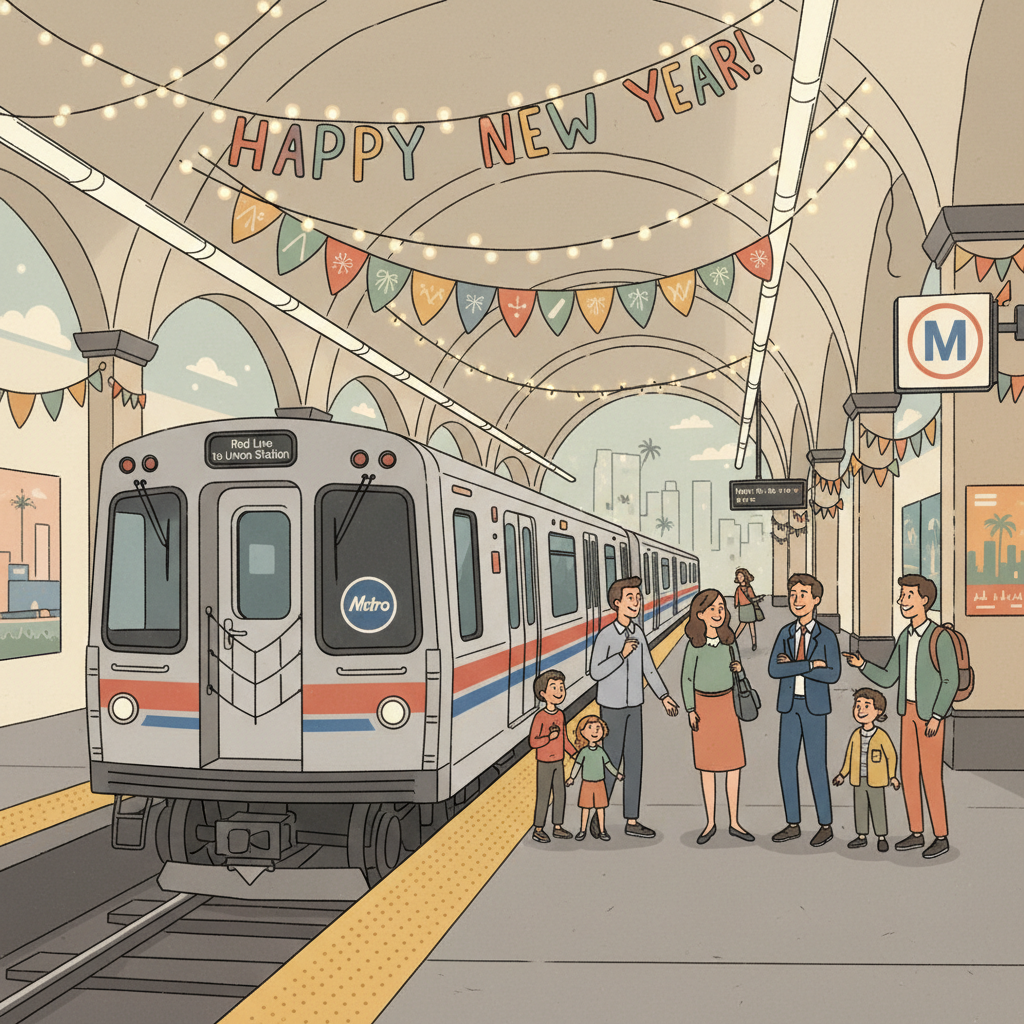 LA Metro Offers Free Rides for Safer New Year's Eve