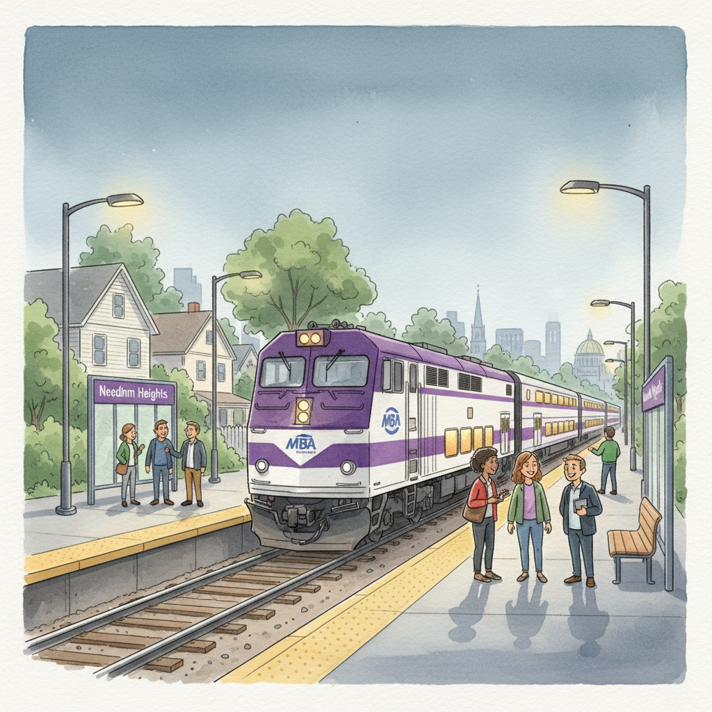 Boston Needham Line Adapts With Shuttle Solution