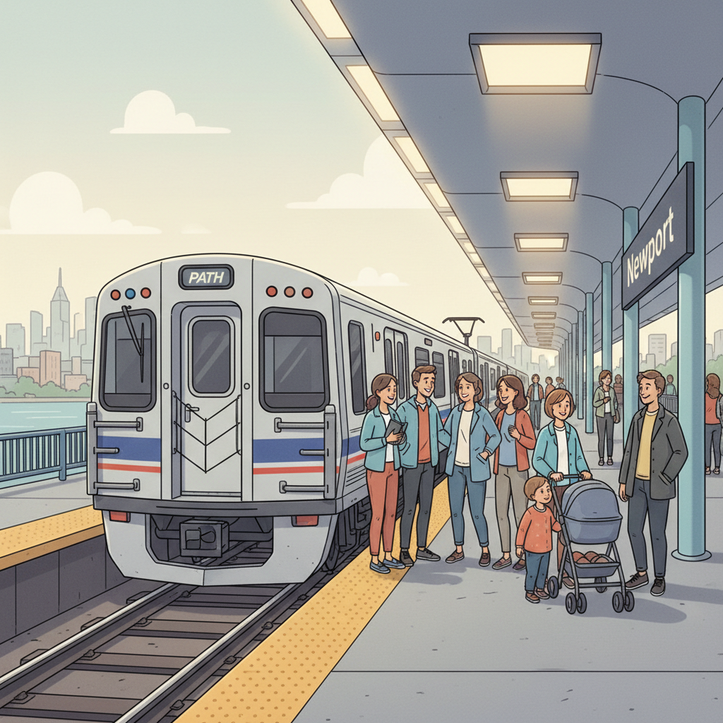 NYC PATH Adapts Newport Station to Single Track