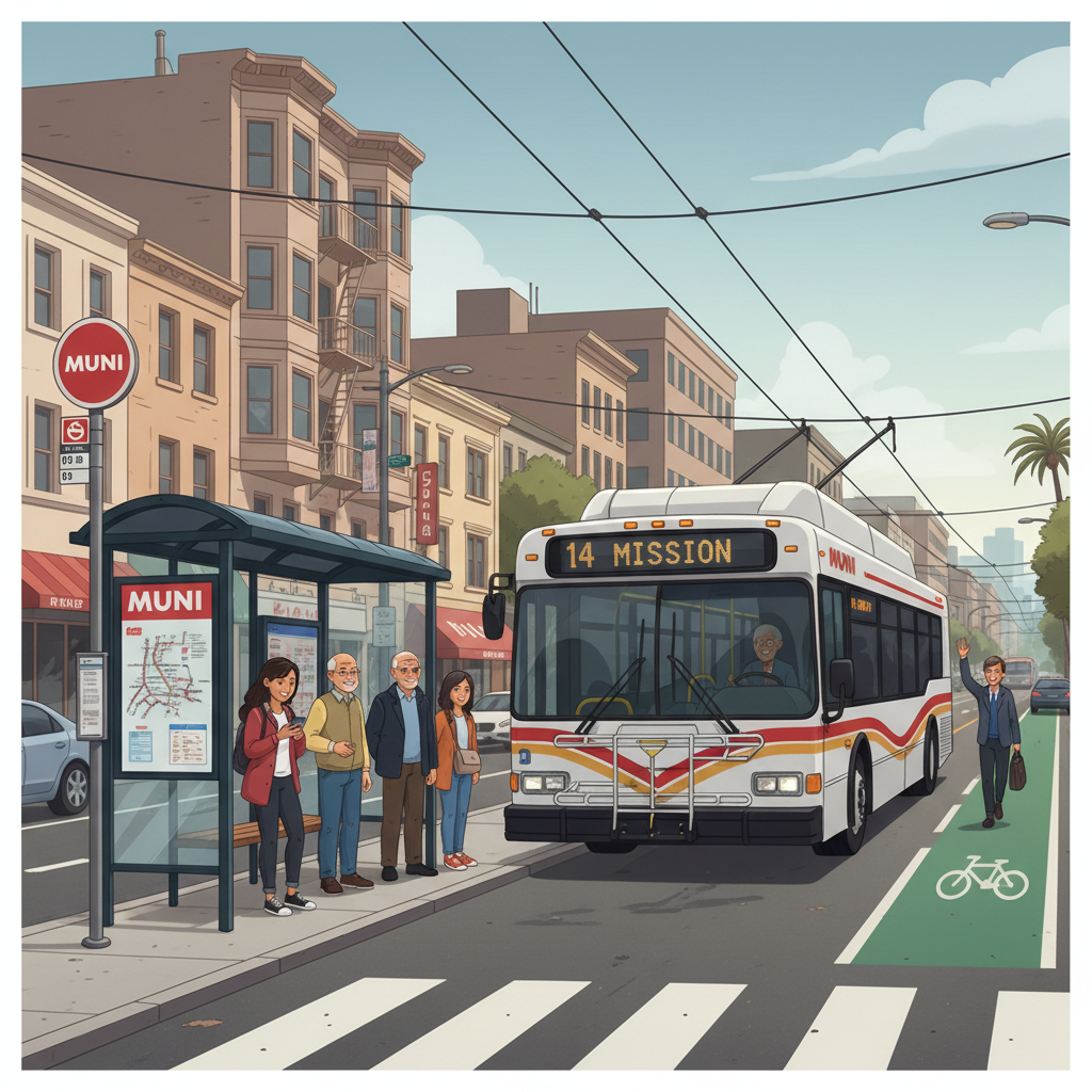 SF Muni Line 14 Adapts Service on 14th Street
