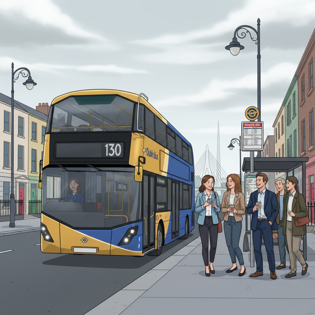 Ireland Route 130 Adapts as Terminus Temporarily Closes