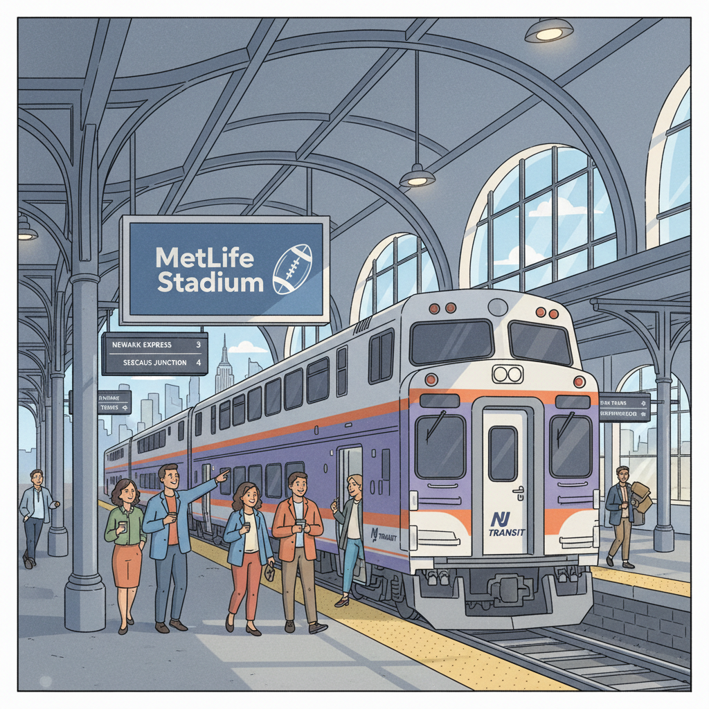 NYC-NJ Transit Adds Game Day Rail to MetLife Stadium