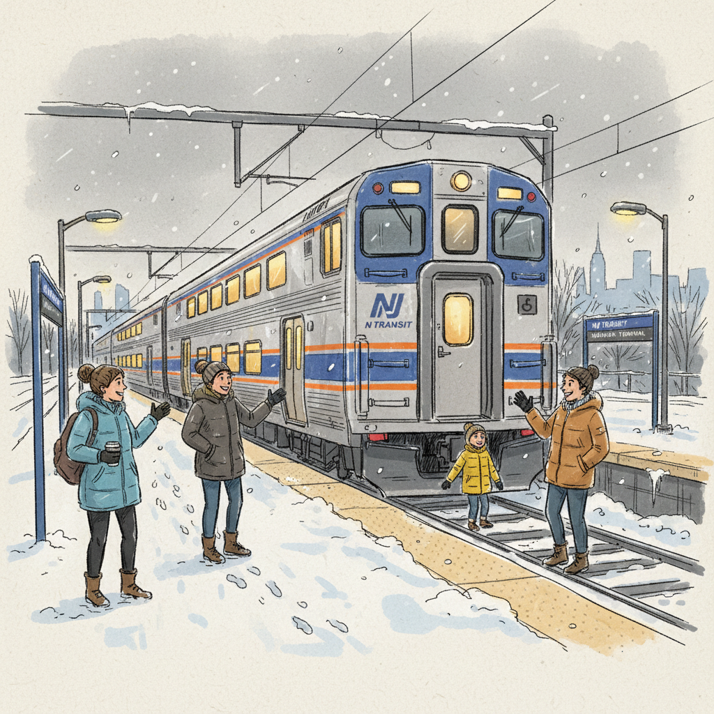 NYC-NJ Transit Pauses for Storm — Safety First