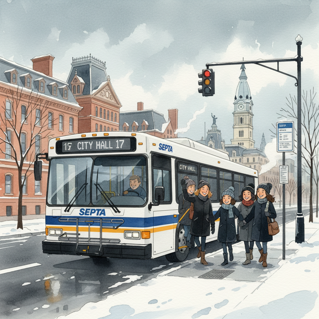 Philadelphia SEPTA Keeps Moving Through Cold Snap