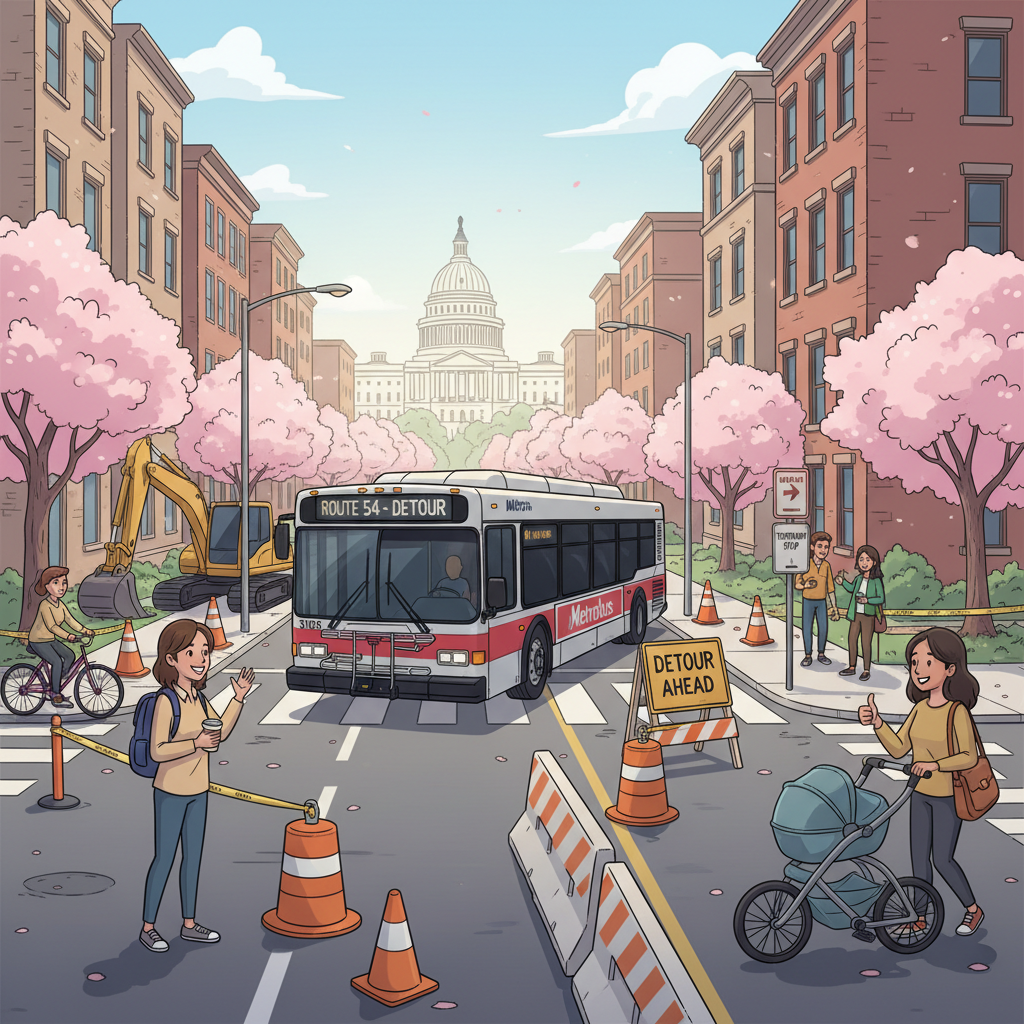 DC-Maryland-Virginia F50 Bus Adapts to Construction