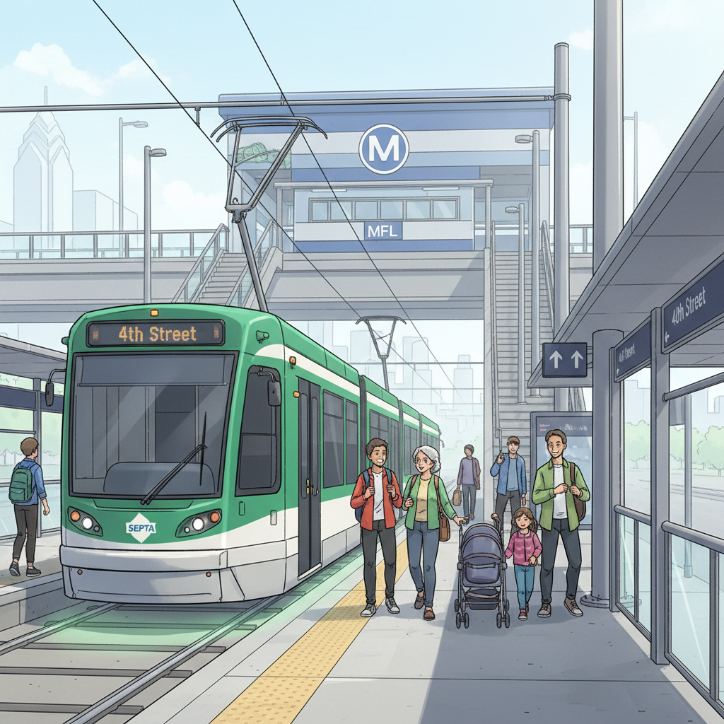 Philadelphia Trolleys Reroute for Track Upgrades Tonight