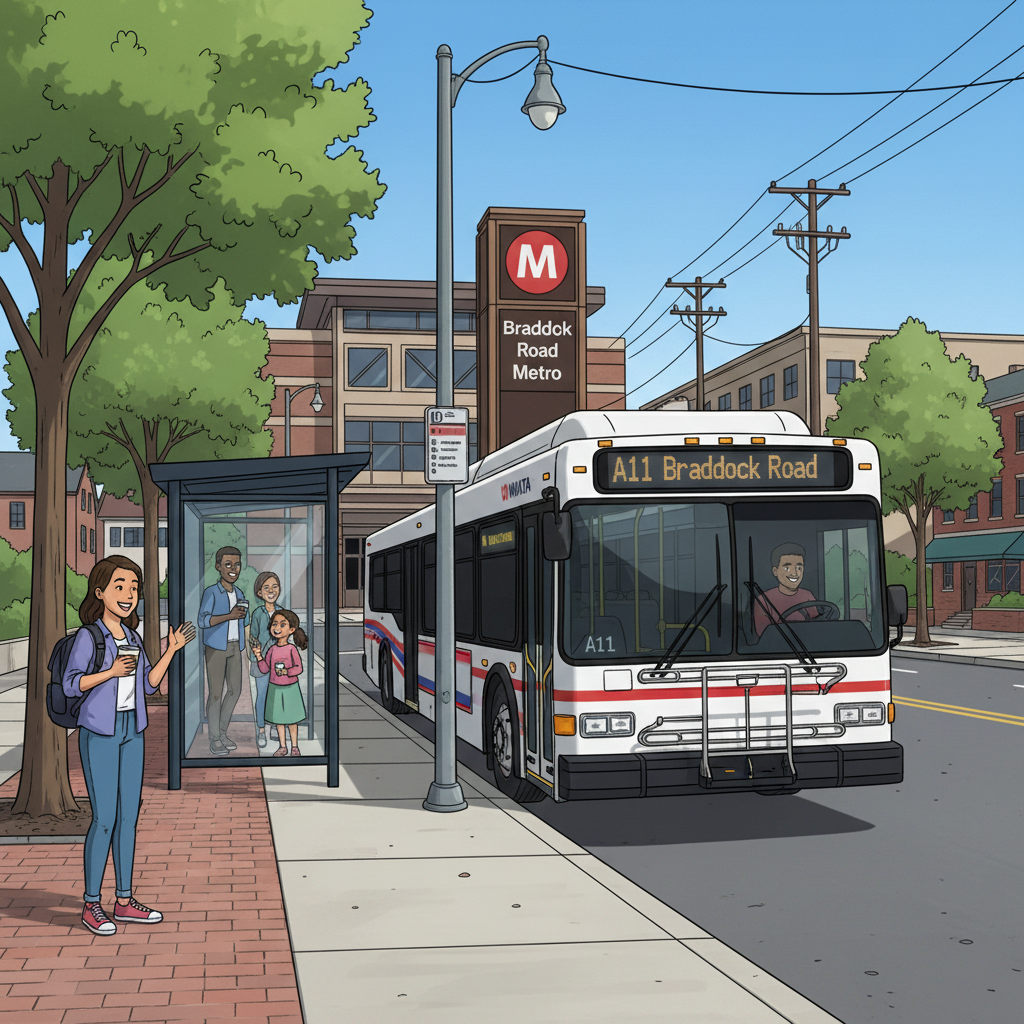 A11 Bus Detour Adapts to Braddock Road Work