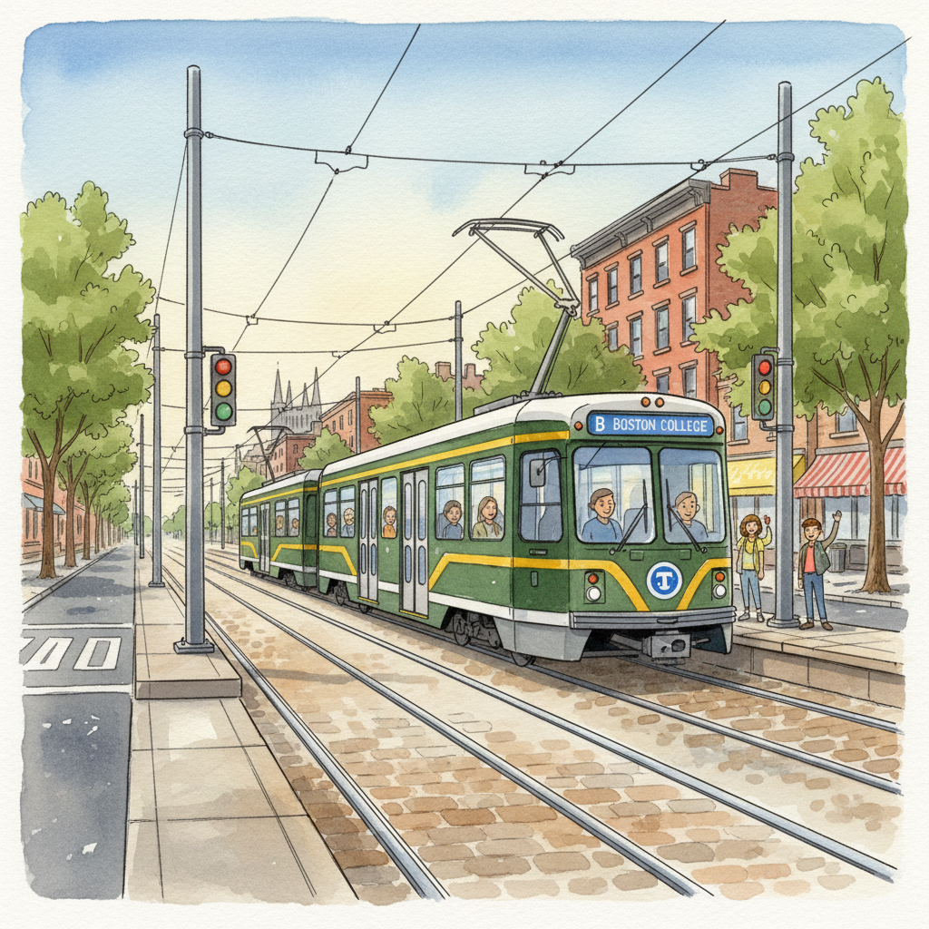 Boston Green Line Clears Blockage, Service Restored