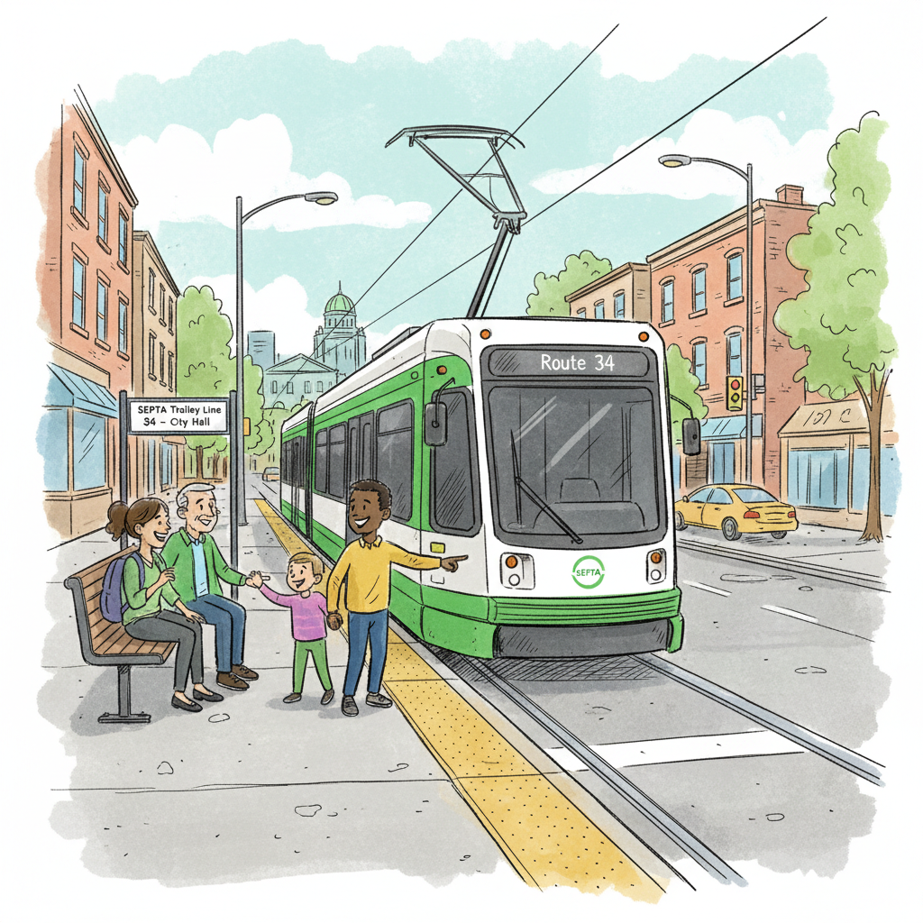 Philadelphia Trolley Cleared, Service Restored