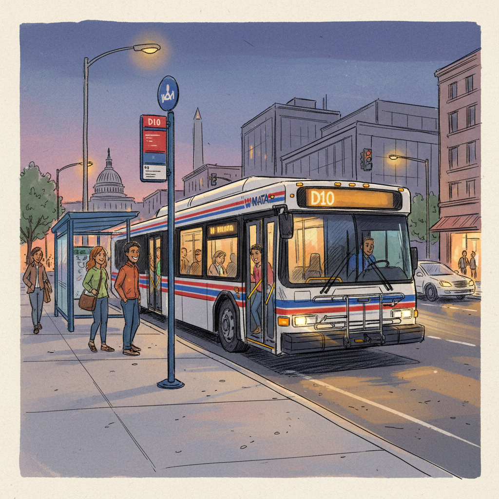 DC D10 Bus Adapts for Kennedy Center Event