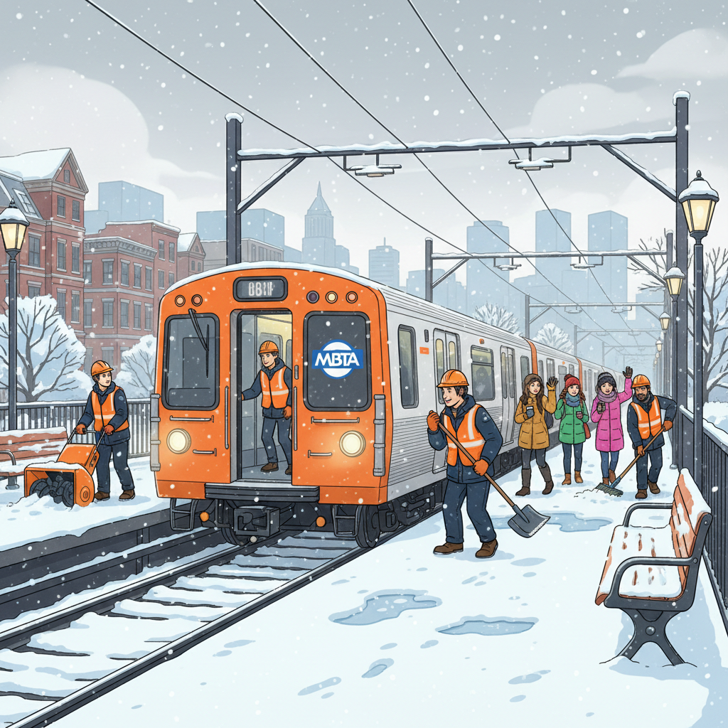 Boston MBTA Crews Ready to Keep Transit Moving