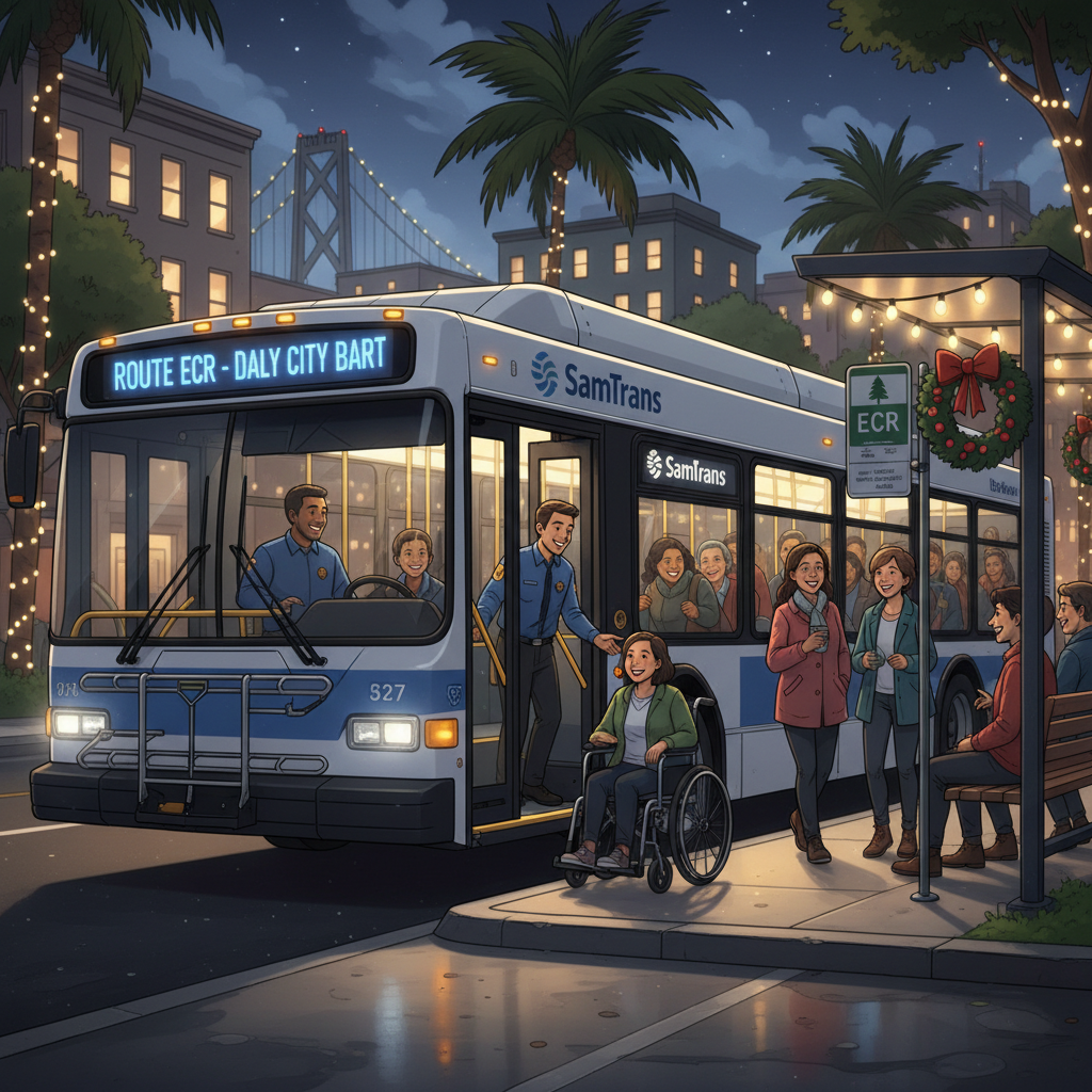 SF Bay Area: SamTrans Offers Free NYE Rides