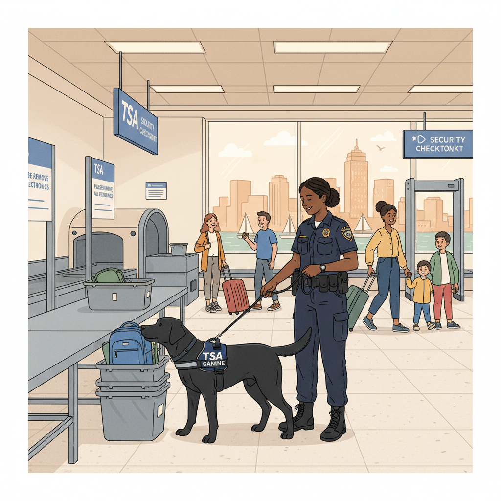 Boston TSA Dog Retires After Protecting Logan Travelers