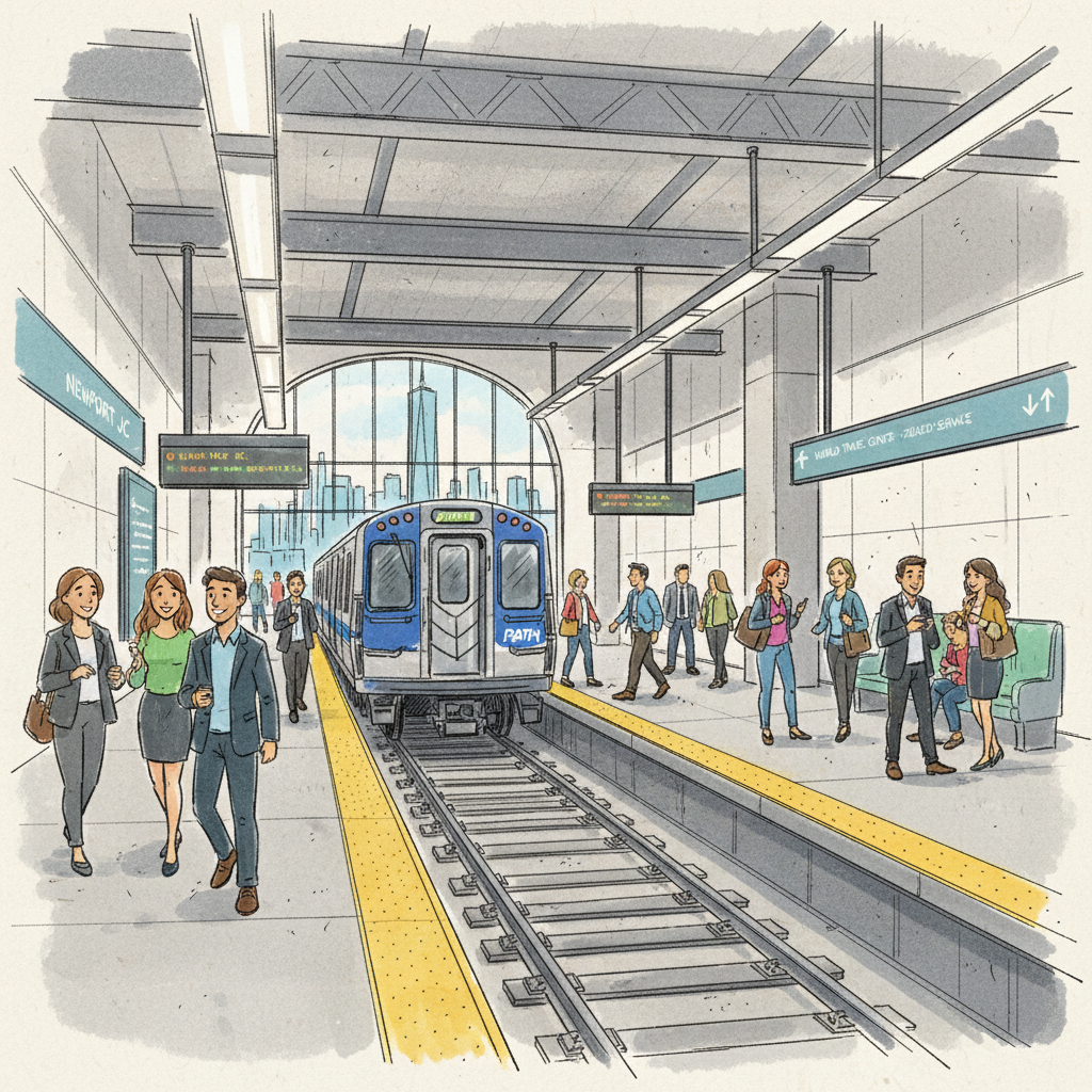 NYC Newport Station Adapts to Single-Track Service