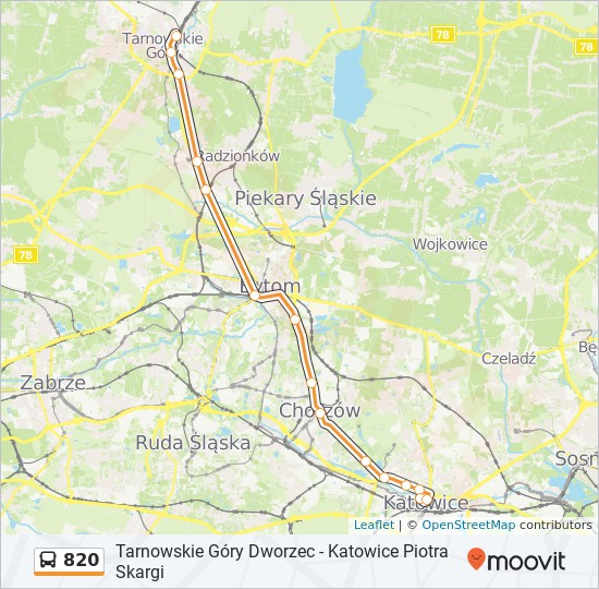 Rozkłady Linii 820 Na Trasie - Ztm - Zarząd Transportu Metropolitalnego - Autobus | Moovit