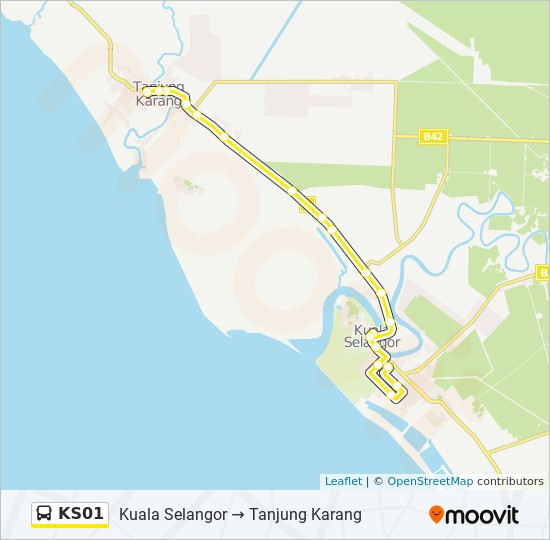 Ks01 Route Time Schedules Stops Maps Kuala Selangor Tanjung Karang