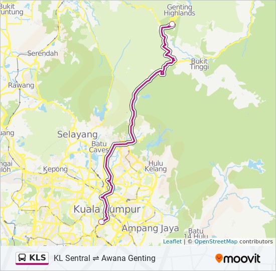 Kl sentral to genting bus time table