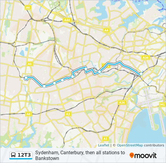 12T3 bus Line Map