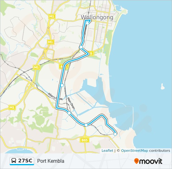 27SC bus Line Map