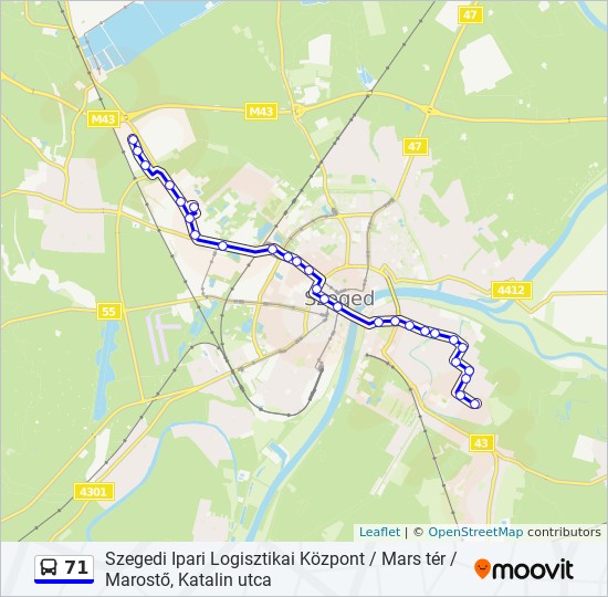 71 Es Busz Szeged Menetrend