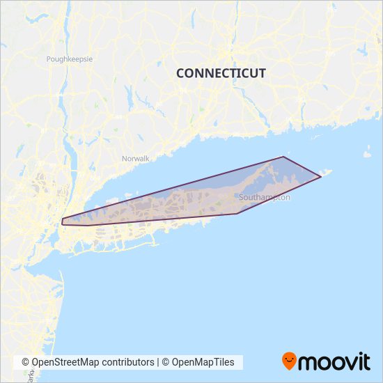 Hampton Jitney Bus routes, in New York New Jersey