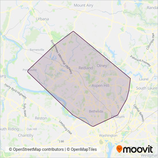 Montgomery County Ride On: Bus routes, in Washington, D.C. - Baltimore, MD