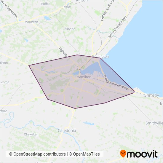 Hamilton Bus Routes Map