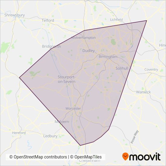 Diamond Bus Bus routes, Bus times in West Midlands