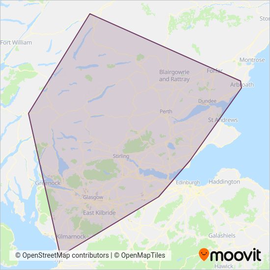 Fishers Tours Bus routes, Bus times and schedule in Scotland