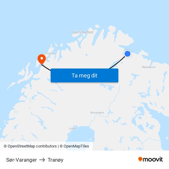 Sør-Varanger to Sør-Varanger map