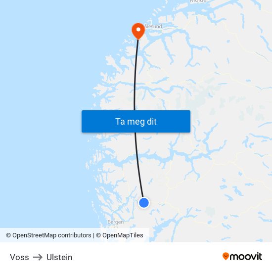 Voss to Ulstein map
