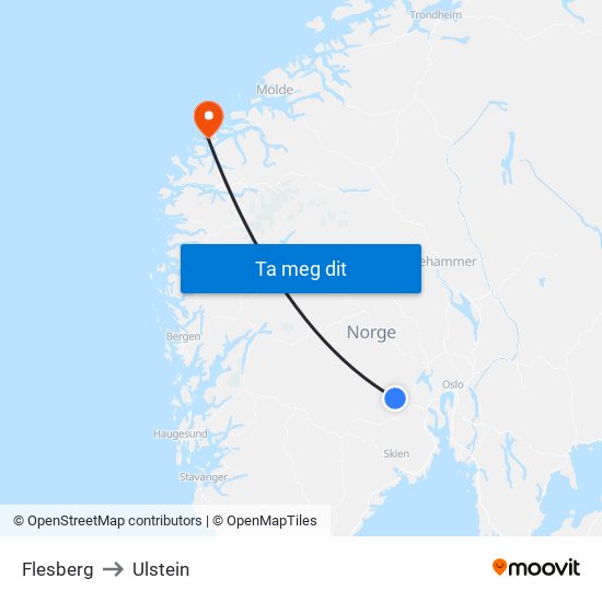 Flesberg to Ulstein map