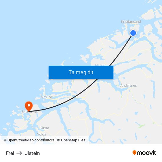 Frei to Ulstein map