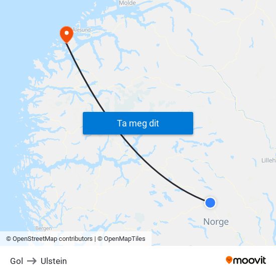 Gol to Ulstein map