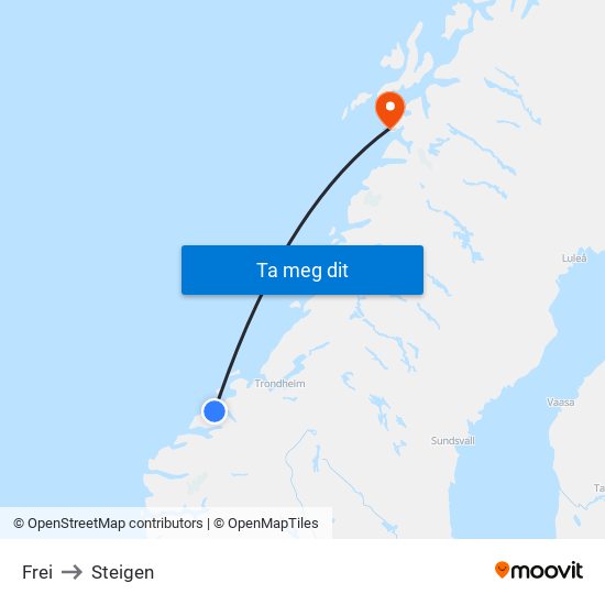 Frei to Steigen map