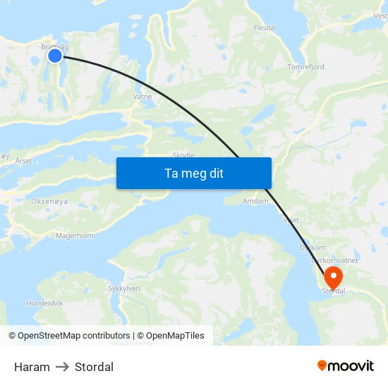 Haram to Stordal map