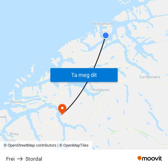 Frei to Stordal map